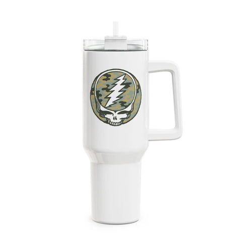 Grateful Dead - Camo Stealie "Fat Man" Tumbler,  Double Insulated 40oz Travel Mug - StealieShop